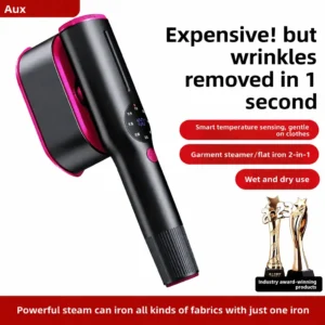 222 Portable Garment Steamer, 90° Swivel, LED Display, Fast Heat Travel Iron