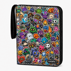 900 Card Binder 9 Pocket, 3-Ring Trading Card Binder with 56 Removable Sleeves, Waterproof Trading Card Holder Album, Large Capacity Card Organizer Case for TCG, Sports Cards and Collectible Cards